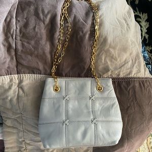 Beige, leather purse